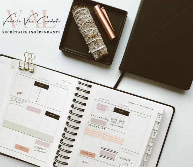 Secrétaire indépendante organisant le planning, les événements et la gestion quotidienne d’une entreprise en Seine-et-Marne (77)